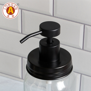 Pompe Distributrice de Lotion 28mm 45mm pour Bocal Mason, Couvercles Distributeurs de <span class=keywords><strong>Savon</strong></span> en Acier Inoxydable, Pompe de Lavage des Mains Anti-Fuite pour Bocal Mason - Product Image 1