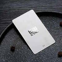 Carte à puce personnalisée de qualité supérieure vierge, mate programmable, NFC Business, gravure laser, logo, cadeau de Noël, carte en métal