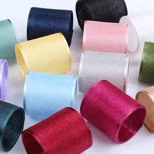 Chinese Zijde Dans Linten 16mmX100yards Breed Luxe Serie Chiffon Lint Pure Satijnen Lint