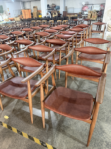 Fauteuil de <span class=keywords><strong>salon</strong></span> moderne en bois de frêne massif avec dossier flottant, finition à pores ouverts, fauteuil d'appoint rembourré <span class=keywords><strong>pour</strong></span> <span class=keywords><strong>salon</strong></span> - Product Image 5