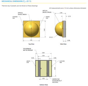 Ventes chaudes CREEs XLamps XP-G3 Puce LED haute puissance XPGDWT 70CRI Blanc Bleu royal 1800k-7000k Dimmable - Product Image 6