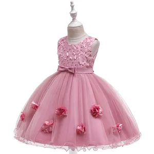 MQATZ Baby girl verão vestido crianças froks design floral casual vestido com festa de casamento bowknot vestidos para crianças
