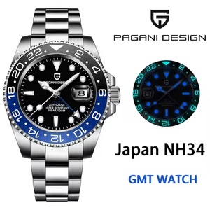 PAGANI DESIGN 1662 NH34 GMT Montre mécanique automatique de luxe pour homme Montre Pour Homme Original - Product Image 2