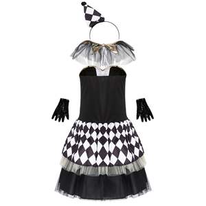 Costume de <span class=keywords><strong>clown</strong></span> maléfique de carnaval très vendu, costume de scène de divertissement, robe de costume d'Halloween, robe de fête pour femmes - Product Image 3