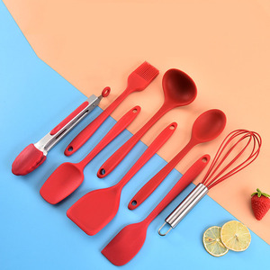 Gran oferta, utensilios de cocina de silicona de 8 piezas, herramientas de cocina para hornear, Mini juego de utensilios de cocina - Product Image 3