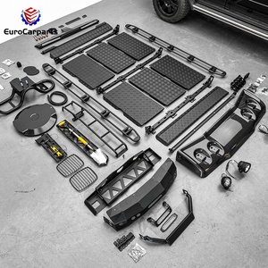 Kit extérieur de lifting pour <span class=keywords><strong>Mercedes</strong></span> <span class=keywords><strong>2022</strong></span> W463A <span class=keywords><strong>G63</strong></span> G500 G350D G400D Offroad Winch Édition limitée Aventure  Barre de toit Spoiler - Product Image 4