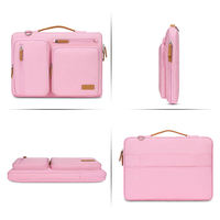 Sac à bandoulière personnalisé pour ordinateur portable 15-15,6 pouces, sac à fermeture éclair pour ordinateur, fabricant, nouveau, meilleur sacoche multi-poches en polyester imperméable