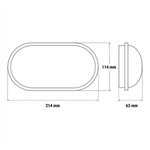 Lampada a LED Beghelli 7x12x22 cm per aree comuni, plafoniera da esterno - Product Image 5