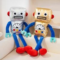 Fabrikpreis Maßgeschneidertes Design Cartoon-Maskottchen Logo-Puppe Kundenspezifische Plüschtiere Roboter-Stil Gefülltes Tier Plüsch Weicher Roboter