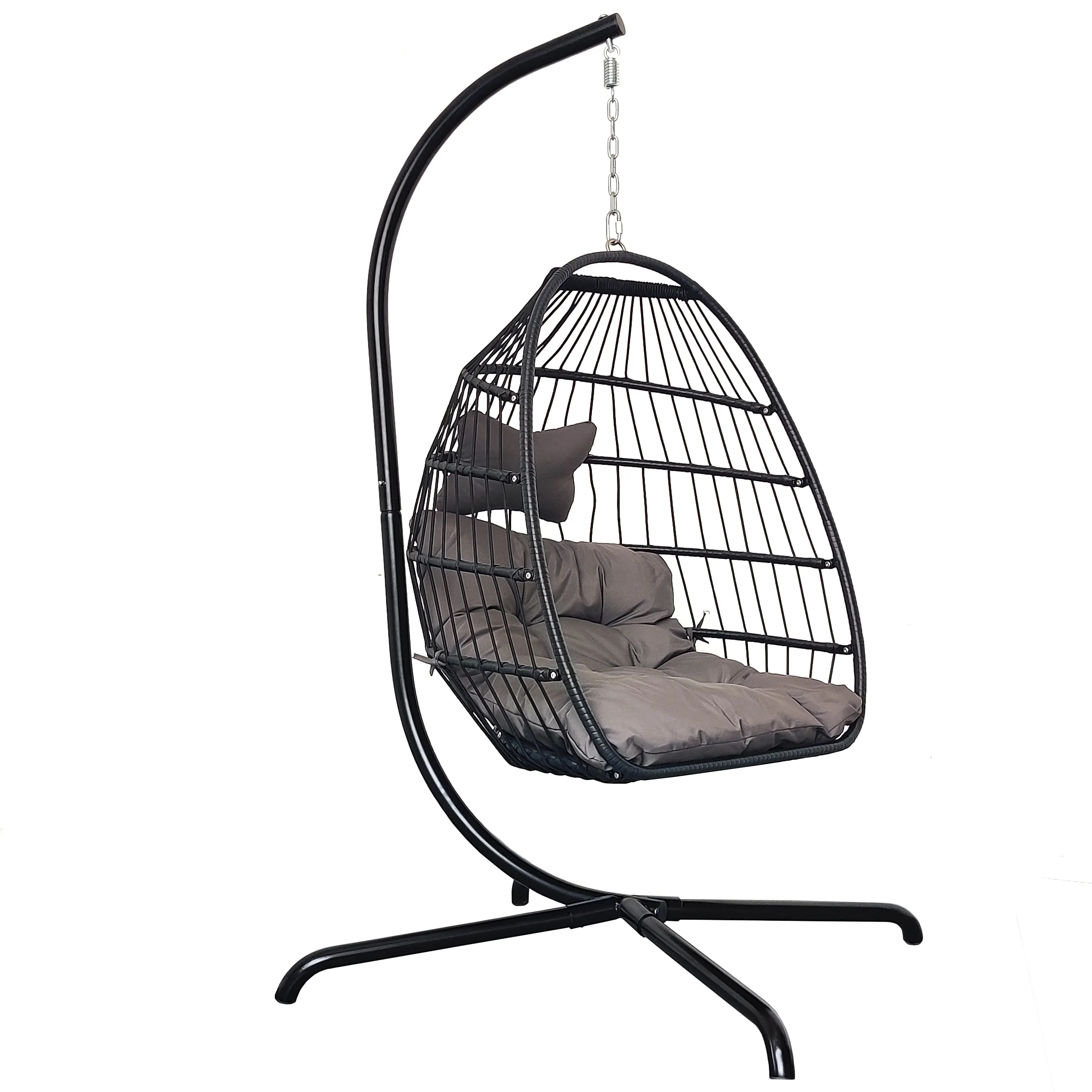 High Quality Modern garden furniture patio swing chair hanging egg chair cheap price outdoor rattan hanging egg chair