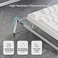 Support de Clavier en Acrylique Transparent, Présentoir de Bureau Sans Outil, Support Poli pour Maison, Bureau, Magasin d'Informatique