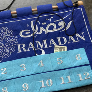 व्यक्तिगत आगमन कैलेंडर 30 दिनों की सजावट कैनवास रामदान आगमन कैलेंडर - Product Image 4