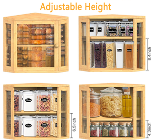 Hình bánh mì hộp tre hai lớp bánh mì Hộp đa chức năng nhà bếp tổ chức - Product Image 4