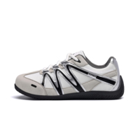 Chaussures de course légères et respirantes personnalisées en gros pour hommes et femmes, baskets tendance gris fumé, chaussures de marche décontractées, chaussures de sport