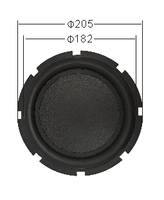 Membrane de corne de basse R-205-1 de diffuseur de haut-parleur pour subwoofer professionnel Support taille et dimensions personnalisées prix de gros