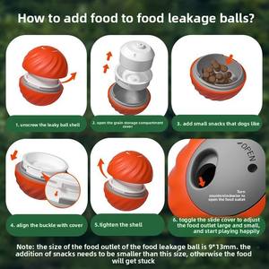 2025 yeni varış yerçekimi elektrikli gıda dağıtım topu dayanıklı TPU Pet oyuncak sevimli gizli bulmaca kendinden eğlence oyuncak köpekler - Product Image 5