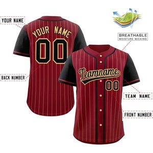 Maillot de baseball personnalisé à rayures fines, chemise boutonnée, uniforme sportif personnalisé, unisexe adulte, anti-humidité - Product Image 2
