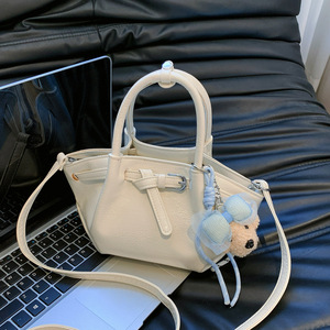 Bolso Bandolera con Textura de Litchi, Elegante Bolso de Hombro Texturizado, Bolso Versátil y Moderno para Viajes Diarios, Compras y Actividades al Aire Libre - Product Image 3