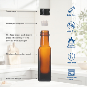 ชุดข<span class=keywords><strong>ว</strong></span>ดแก้<span class=keywords><strong>ว</strong></span>ใส่น้ำ<span class=keywords><strong>มัน</strong></span>มะกอกสีเขีย<span class=keywords><strong>ว</strong></span>เข้ม ขวดใส่น้ำมันและน้ำส้มสายชู ขวดน้ำ<span class=keywords><strong>มัน</strong></span>มะกอกสำหรับครัว - Product Image 5