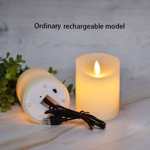 Flameless nhấp nháy Pin hoạt động nến trụ cột LED nến với từ xa và đi xe đạp 24 giờ hẹn giờ - Product Image 3