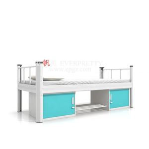 Сверхпрочная металлическая односпальная кровать с выдвижным ящиком - Product Image 2