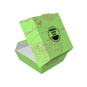 Poulet frit personnalisé à emporter, boîtes jetables Popcorn conteneur frites Burger emballage papier boîte repas boîtes en papier/