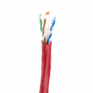<span class=keywords><strong>CAT6A</strong></span> U/UTP 23AWG 0,57mm <span class=keywords><strong>Cable</strong></span> <span class=keywords><strong>de</strong></span> chaqueta <span class=keywords><strong>de</strong></span> PVC rojo para transmisión <span class=keywords><strong>de</strong></span> datos <span class=keywords><strong>de</strong></span> 10Gbps - Product Image 2