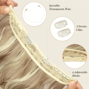 Ekstensi rambut <span class=keywords><strong>Halo</strong></span> manusia kelas atas kuncir ganda ekstensi rambut manusia <span class=keywords><strong>Halo</strong></span> - Product Image 3