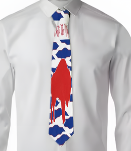 Corbata Personalizada de Alta Calidad con Diseño de Cebra de los Buffalo Bills <span class=keywords><strong>para</strong></span> Hombre, Patrón a Rayas, Tejido Jacquard Ecológico, Uso Comercial, Venta al por Mayor, Económica - Product Image 1