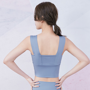 Gros Femmes Soutien-Gorge De <span class=keywords><strong>Yoga</strong></span> <span class=keywords><strong>Doux</strong></span> En Nylon GYM 3XL Soutien-Gorge De Sport Logo Personnalisé - Product Image 6