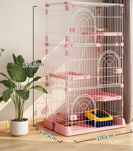 Üreticileri toptan Pet katmanlı katlanır kedi kafes ev kapalı büyük oynanabilir uzay kedi evi - Product Image 3