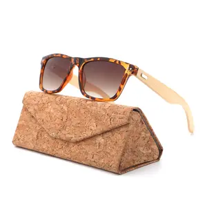 Gafas de sol de bambú recicladas para hombre y mujer, lentes de sol de madera de bambú hechas a mano con logotipo personalizado, respetuosas con el medio ambiente, UV400