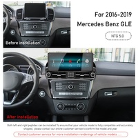 Kit de fascia pour autoradio Android Meihua 12,3 pouces, Mercedes Benz GLE 2016-2019, lecteur multimédia, navigation GPS, écran tactile, stéréo