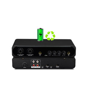 Interface audio DSP <span class=keywords><strong>pour</strong></span> diffusion en direct rechargeable, utilisation d'un instrument 2x2, karaoké, <span class=keywords><strong>carte</strong></span> <span class=keywords><strong>son</strong></span> USB - Product Image 1