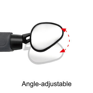 Espejo Retrovisor para Bicicleta de Montaña SUNNYWHEEL BM115A, 93x54mm, Ligero, ABS, PA, Silicona, Ajustable, Negro - Product Image 4