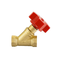 Vanne de régulation manuelle en laiton et bronze DN15-DN65 à structure de type vanne de retenue pour équilibrage dynamique et statique de l'eau et de l'huile