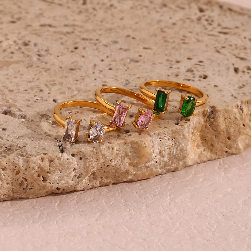 stainless ring stone