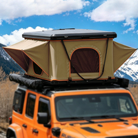 Tente de toit pour voiture 4x4 de camping, pliable, résistante au vent, en aluminium, de haute qualité, installation rapide