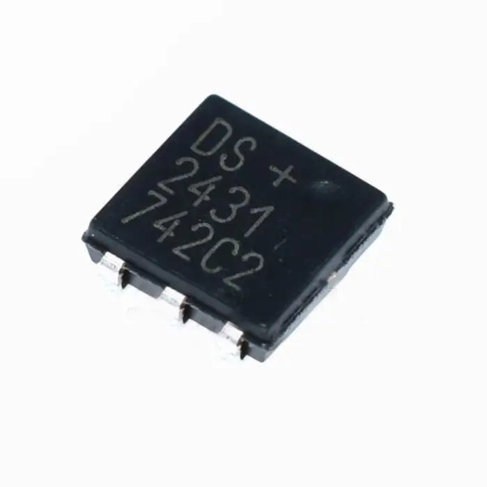 Dalla Ds2431p + T Eeprom 1K 1 Kawat 6Tsoc Smd Tsoc-6 1-Kbit Memori Antarmuka Ds2431 Ic