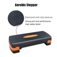 Plataforma de paso de ejercicio aeróbico multiusos para gimnasio ajustable personalizada
