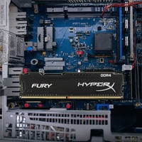 Mémoire RAM Kingston HyperX FURY DDR3/DDR4 pour ordinateur de bureau, 4 Go-32 Go, 2400 MHz-3600 MHz, compatible XMP, en stock, garantie 3 ans