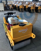 Nivo YND550 550 kg Rouleau compresseur routier miniature Nivo à conducteur marchant 0,5 tonne Double tambour 0,2-40T Machine de compactage vibratoire ou pièces
