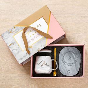 Warm Metal/Paper Coffee Tea <b>Cup</b> Gift Set for Girl Promotional love You New Year Valentines Day Gift with UV Printing - Product Image 4