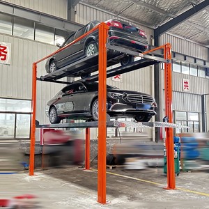 Silinder hidrolik, Lift parkir mobil empat tiang kendaraan, tiga ruang parkir, kapasitas angkat 2500 kg, Lift parkir dengan harga pabrik - Product Image 1