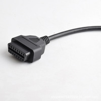 1M Cable de extensión OBD para coche OBD2 macho a hembra 16 núcleos energizado 16PIN OBD2 Cable de extensión de herramienta de diagnóstico con cubierta antipolvo