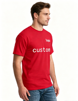 Camisetas de Manga Corta para Hombre, Tallas Grandes, 100% Algodón de Alta Calidad, Impresión de Serigrafía Personalizada, Ecológicas, 220 Gramos, Tejido de Punto