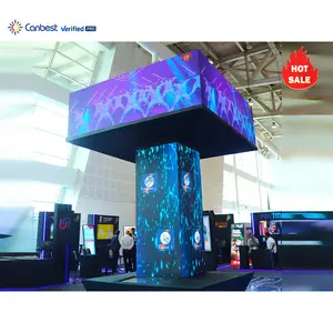 P1.9 P2.6 2.6Mm Indoor Right Angle Led Panel 90 Degree Corner Led Display Electrical Advertising Led Screen For Shopping Mall