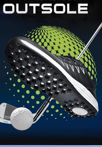Zapatos de Golf Unisex Blancos con Suela de Goma, Parte Superior de PU, Forro de Malla, Entresuela de EVA, Zapatillas Deportivas Transpirables - Product Image 5
