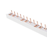 Barre omnibus en cuivre de type U personnalisée pour applications électriques, 1P 2P 3P 4P, barre omnibus à peignes en cuivre, accessoires pour disjoncteurs MCB et tableaux de distribution