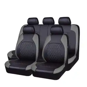 Housses de siège de voiture universelles en cuir PU Housses de siège airbag complètes adaptées aux voitures